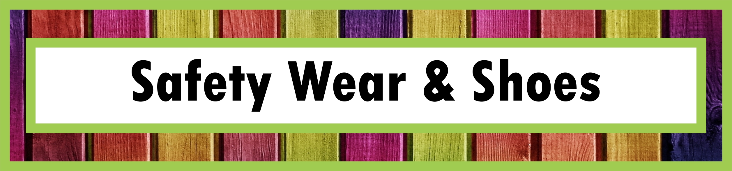 Products button for Safety Wear & Shoes
